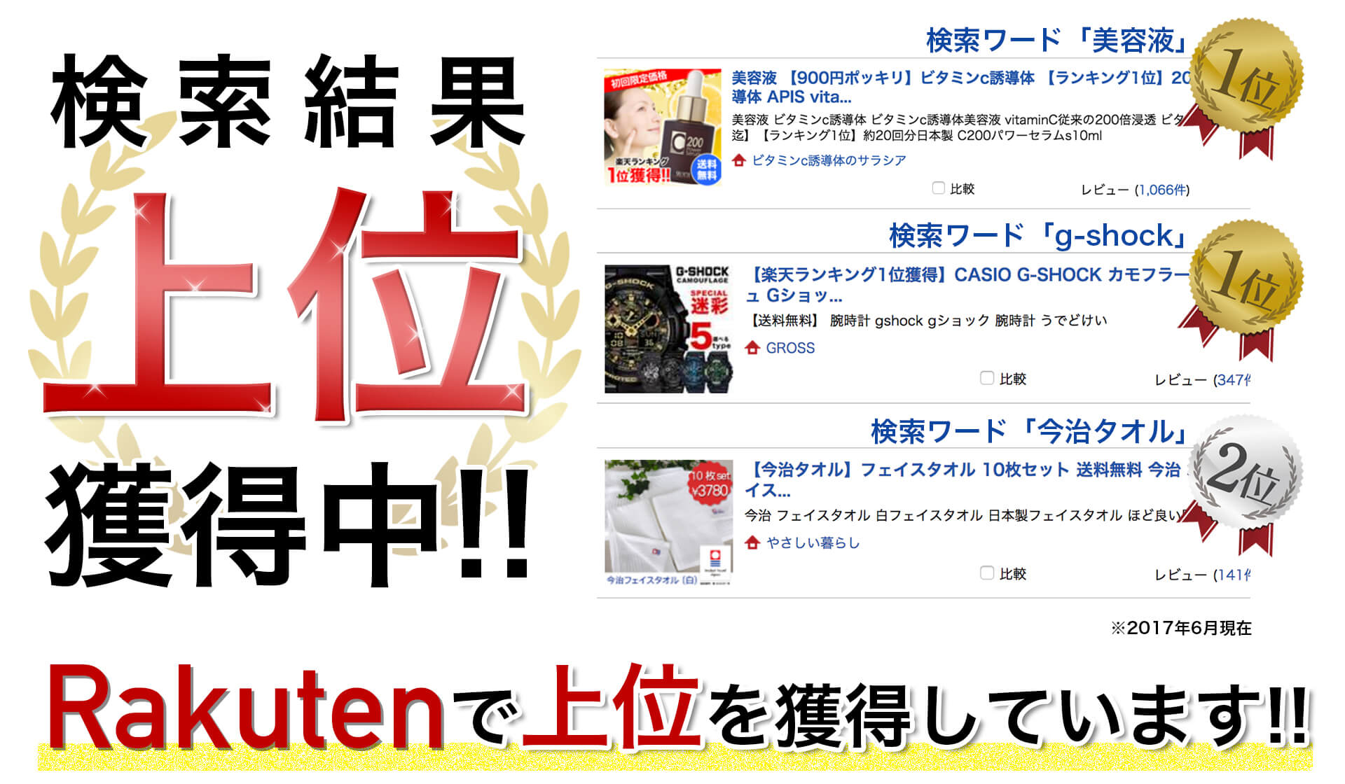 楽天市場検索結果上位獲得中!!